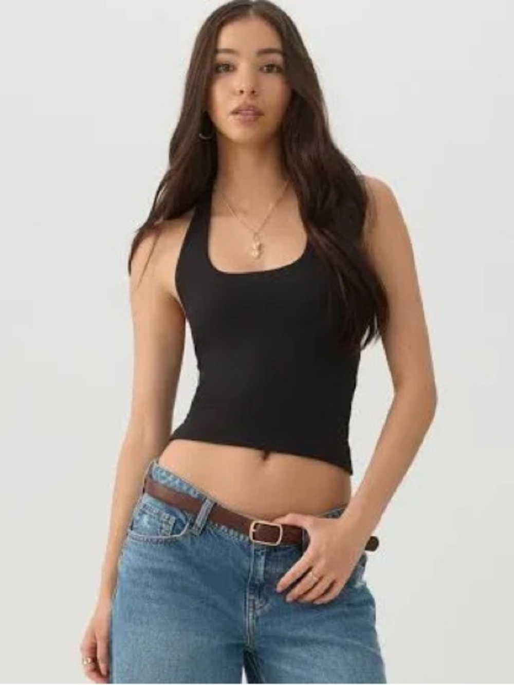 Black Halter Top - Medium